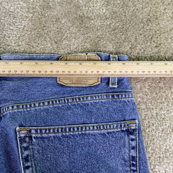 Levi Strauss Signature Mens Jeans 38x30 Blue Denim Relaxed Fit Straight Leg F054 - Picture 8 of 12
